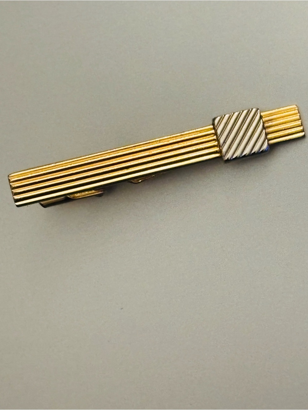 Christian Dior Ribbed Tie Bar